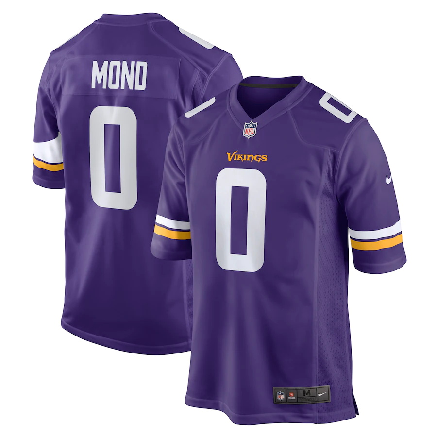 Mens Minnesota Vikings #0 Kellen Mond Nike Purple 2021 NFL Draft Pick Player Game Jersey->indianapolis colts->NFL Jersey